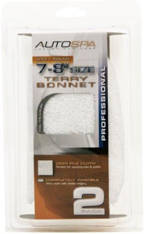 AutoSpa 40401AS Cotton Terry 7-8" Polishing Bonnet