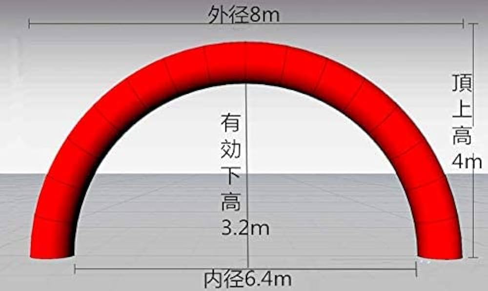 Amazon | RAAKIMO エアアーチ ブローアーチ 8m幅 送風機付き