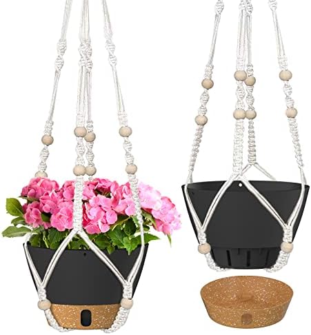 TOYANDONA 10 Pflanzenkörbe Mit Haken - Atmungsaktive Hängeampeln