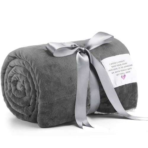 Moukeren Get Well Fleece Blanket 60x80 for Healing & Comfort