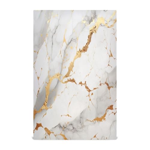 GAIREG Trapos de cocina de mármol blanco dorado para encimera, 28 x 18 pulgadas, paños de cocina a granel para hornear, juego de 4