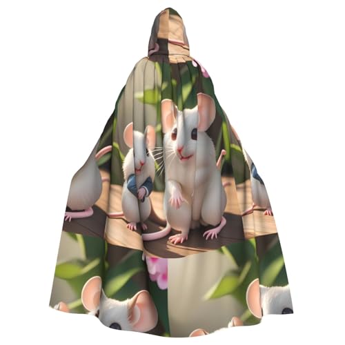 peiyeety Capa con capucha de Halloween con forma de madre e hijo, ideal para cosplay, mascaradas, fiestas y disfraces.