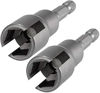 ANCIRS Wing Nut Driver - Wingnut Drill Bit Socket Tool, 1/4" Hex Shank, Slot Wing Nuts Drill Bit Socket Wrenches Tools Set, Drills Bits for Panel Nuts Screws Eye C Hook Bolt Steel