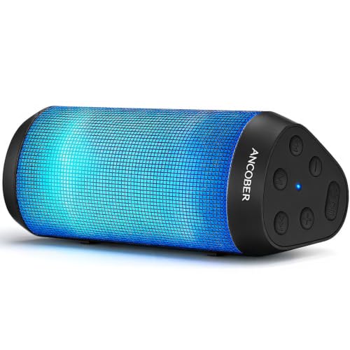 Portable Bluetooth Speaker, HD Stereo Sound, 36-Hour Playtime, Cool Dynamic LED Lights - image 1