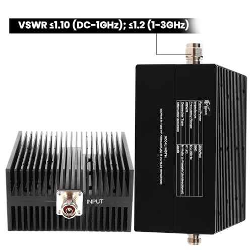 200w n-type 10db attenuatordc to 3ghz 50 ohms precision adjustable signal loss for rf systems testing broadcast amp communication