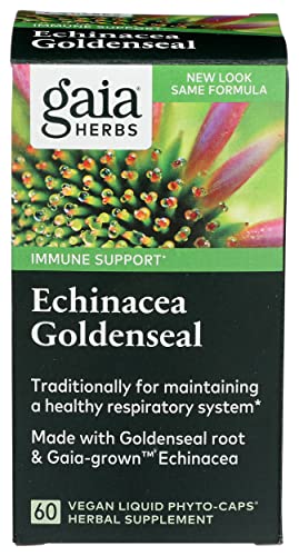 Gaia Herbs Echinacea Goldenseal Liquicaps, 60 Ct #TOP17