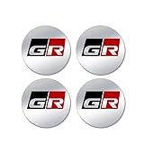 4個45mm 56mm 60MM 65MM GRスポーツロゴエンブレム車ホイール センターハブ キャップ ステッカーリムセンターカバーバッジデカールカースタイリングアクセサリー