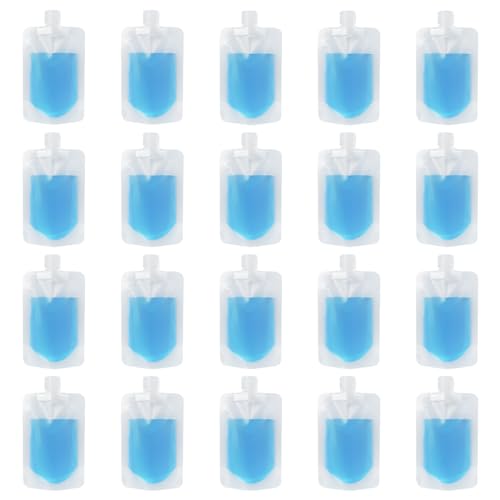 LIUCONGBD 20Pcs Travel Pouches for Toiletries, 100ml Portable Ref...