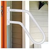 22.8inch Handrail for Outdoor Steps 304 Stainless Steel Grab Bar with Polished White Finished SDNBHT...