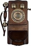[Suoneria Meccanica] Rivivi il fascino di un tempo con questo telefono fisso, caratterizzato da un design classico e una melodiosa suoneria meccanica. Il design a doppia campana offre un suono chiaro e dolce, permettendoti di assaporare latmosfera retrò di unepoca passata con il nostro telefono a disco rotante vecchio stile.