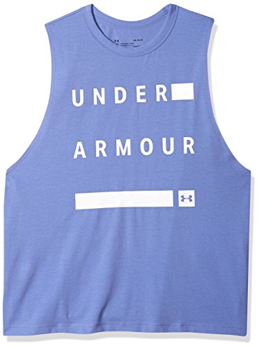 Under Armour Regata regata feminina linear com marca de texto