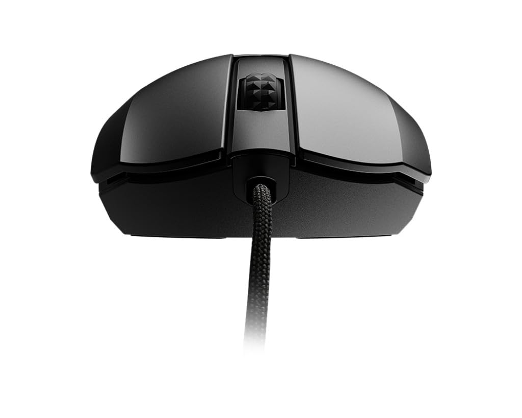 MSI Clutch GM41 Lightweight - Ratón Gaming (16000 dpi, RGB, 6 Botones, 2m FriXionFree Cable Trenzado, Diseño Simétrico) Negro