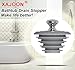 Bathtub Drain Stopper,Tub Stopper,Silicone Bathtub Stopper, Washbasin Drain Plug(Gray,Patented Product)