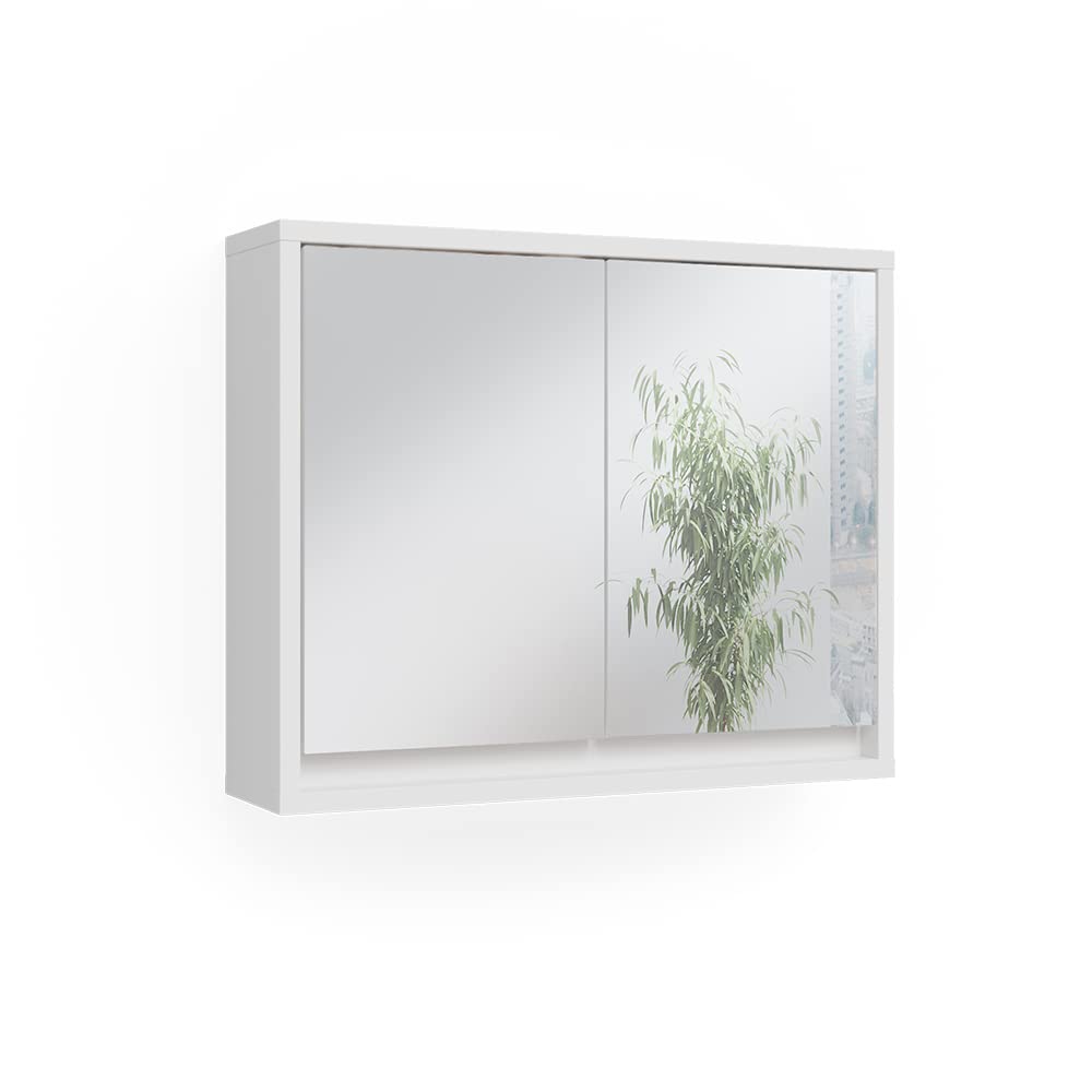 Vicco Badspiegelschrank Mila – 55 x 45 cm, Weiß