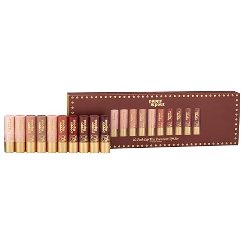 Poppy & Pout All Natural Lip Tints, Sustainable Cardboard Tubes, Hand-filled, Beeswax,...
