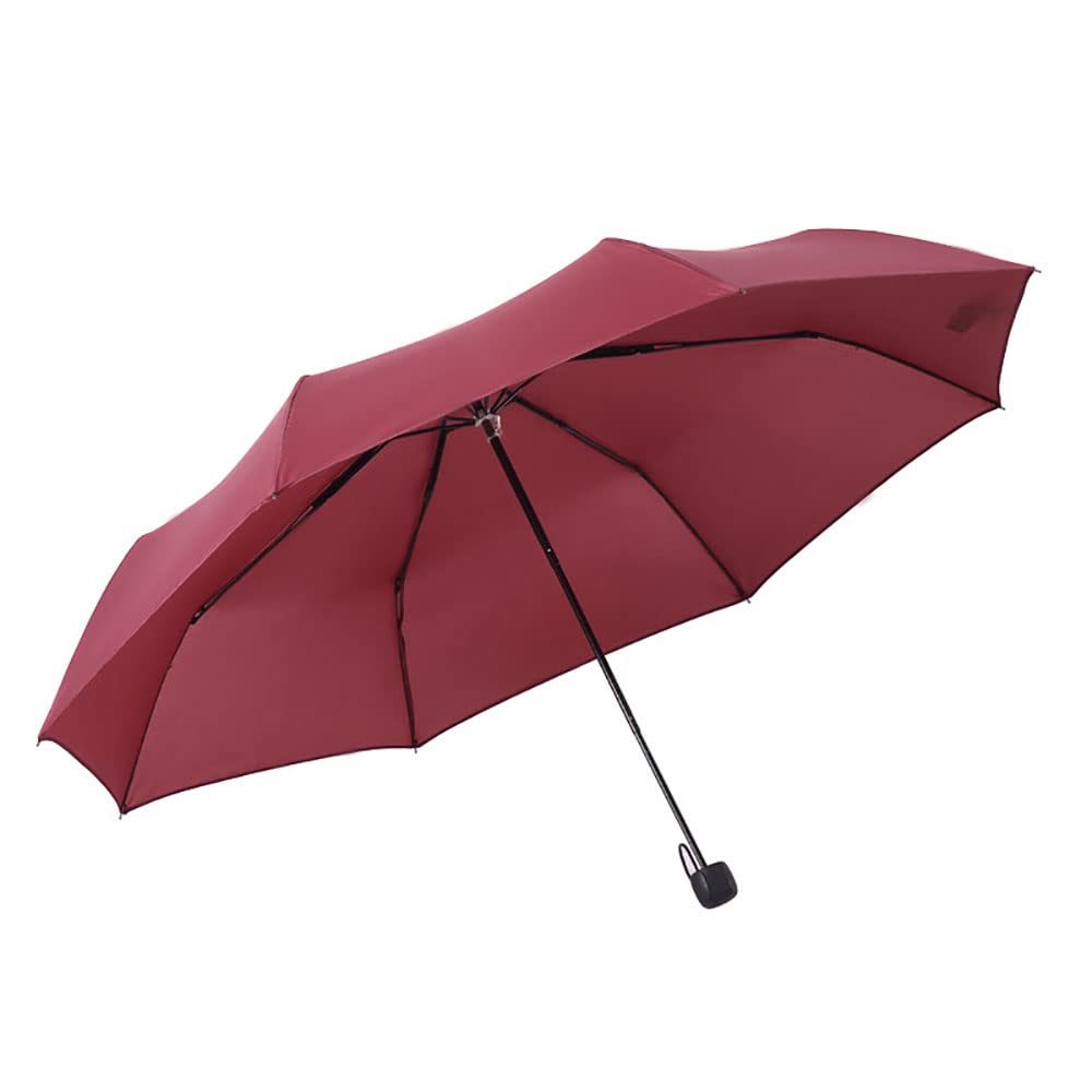 Parapluie de voyage automatique et robuste face au vent rouge