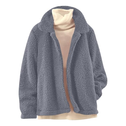 Sherpa Fleece Jacket Women Oversized Faux Shearling Winter Jacket - image 4