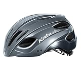 KABUTO(カブト) 自転車 ヘルメット REZZA-3 サイズ:S/M(55-58cm) カラー:ダークグレー JCF(公財)日本自転車競技連盟公認 CE EN1078