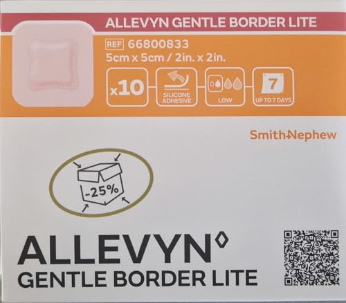 ALLEVYN Gentle Border Lite 5x5 cm Schaumverband (10 Stück) – Bild 3