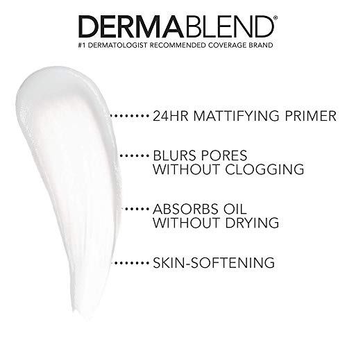 Baxter Of California LLC Dermablend Poresaver Matte Primer Face Makeup for Oily Skin, Lightweight Pore Minimizing & Blurring Face Primer, 24HR Wear, 1.0 Fl. Oz