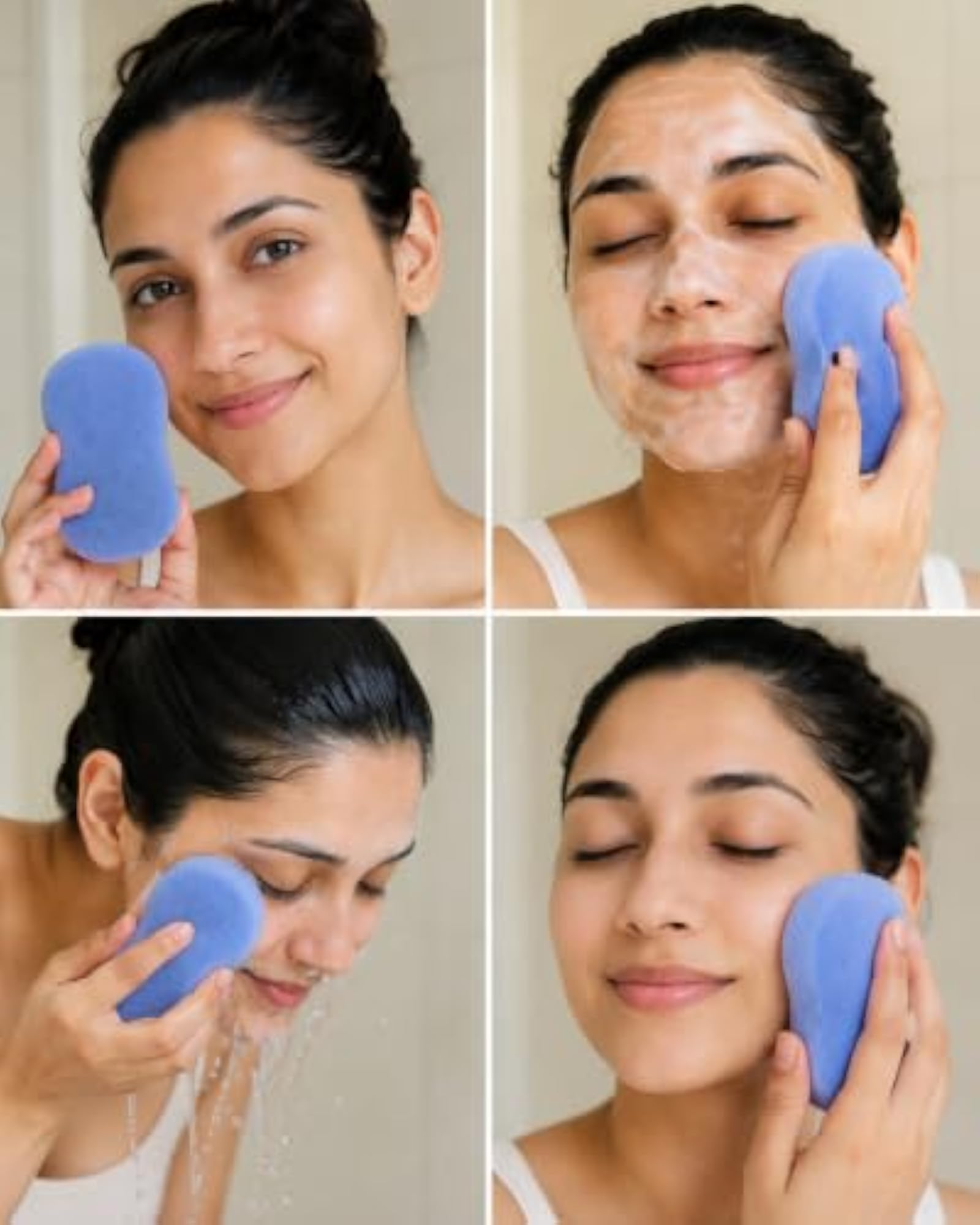 Naxura Facial Cleansing Sponge Puff, Deep Cleaning