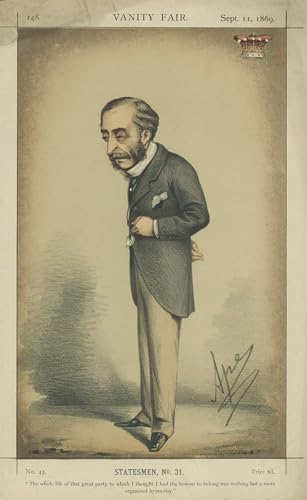 Impression d'affiches Carlo Pellegrini portrait Monsieur Johnstone toile 60x90cm