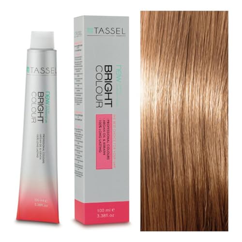 8.32 Rubio claro beige - Tinte con Aceite de Argán y Queratina 100 ml - Tassel