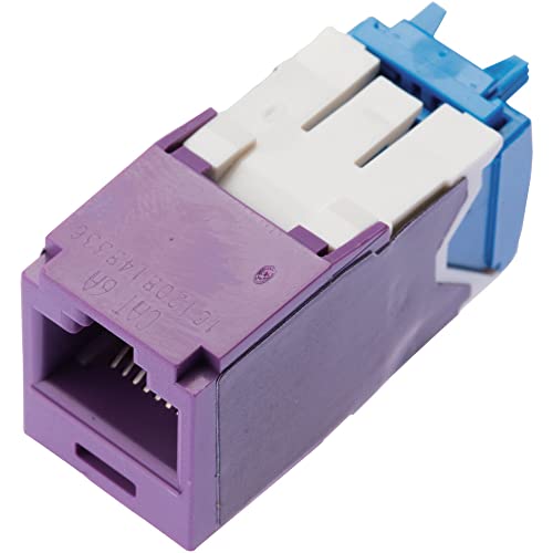 パンドウイット Cat6A モジュラージャック 紫 CJ6X88TGVL