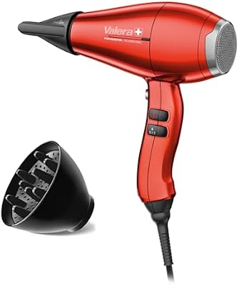 Valera, Swiss Silent Jet 8500, Secador de Pelo Profesional, Secador de Pelo Iónico, con Potente Motor AC-Performance, 3 Niveles de Temperatura, Ionizador, Cable Antienredos, 2000 W, Swiss Made