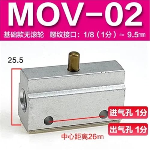 Válvula neumática MOV-02 de alta precisión para un control de flujo estable de 3 posiciones 5