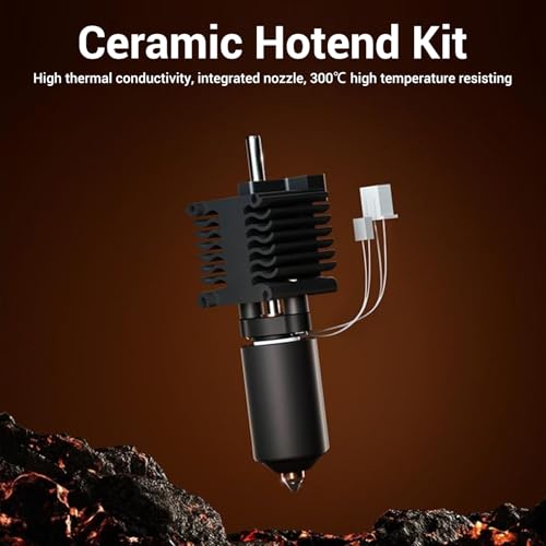 Kit hotend en céramique tout métal avec buse acier trempé 0.4mm