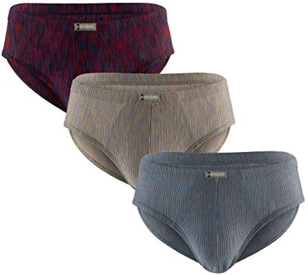 Men's Bamboo Underwear Soft Lightweight Mid/Low Rise Briefs 3 or 4 Pack