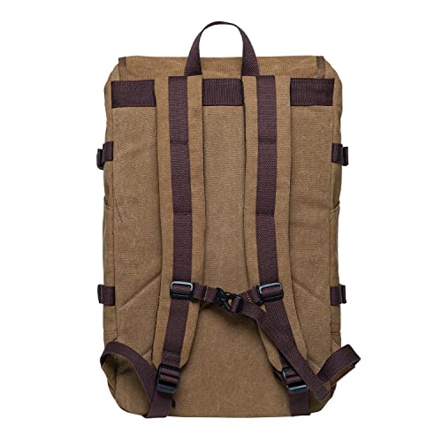 KAUKKO Laptop Backpack for Unisex, Casual Daypack Fits 15.6" Laptop (18-CANVAS KHAKI)4