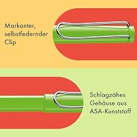 Lamy safari roll-ink green Tintenpatronenroller – zeitlos klassischer Stift mit ergonomischem Griff & Strichbreite M - Gehäuse aus robustem ASA-Kunststoff – inkl. Tintenpatrone T10 blau – Ansicht 3