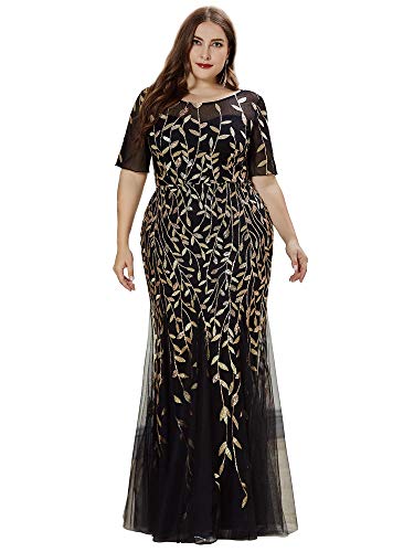 Women s Sweetheart Illusion Neckline Prom Gown Maxi Party Dresses for Women Black2 US16