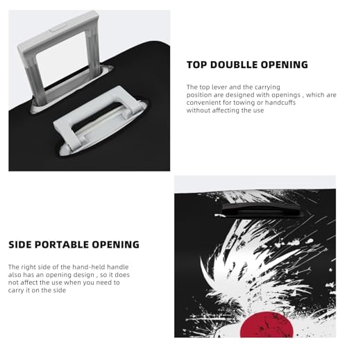 Travel Luggage Cover Japan Japanese Flag Fashion Washable Baggage Suitcase Protector Fit For Luggage Small4