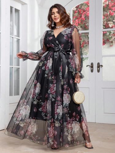 Image of TOLEEN Women's Plus Size Sequin Dress Luxurious Style Formal Cocktail Evening Party Maxi Dresses