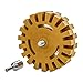 TCP Global Heavy Duty Rubber Eraser Wheel, 4? Slotted Edge Pad with Drill Adapter - Adhesive Remover Tool, Remove Vinyl Decals, Pinstripes, Stripes, Stickers, Graphics Removal Auto Car Truck RV Signs