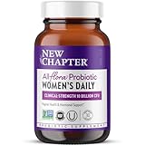 New Chapter Probiotics for Women - 30 ct (1 Month Supply), Women's Daily Probiotic with Prebiotics and Probiotics for Vaginal Health & Chaste Tree for Hormonal Support, 100% Vegetarian, Non-GMO