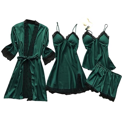 Costume de femme de chambre et pyjama sexy en lingerie fine noire