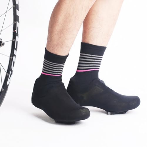 Cubiertas para Zapatillas de Ciclismo Negro Elásticas Unisex miniatura 3