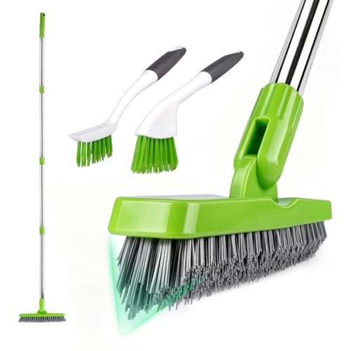 ITTAHO Grout Brush with Long Handle & Groove Gap Scrub