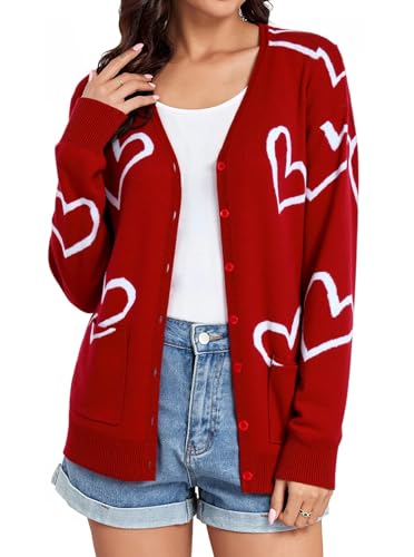 Image of TASAMO Women's Lightweight Button Down Cardigan Sweaters Long Sleeve Classic V Neck Knit Soft Shrugs with Pocket
