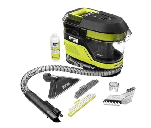RYOBI ONE+ HP 18V Brushless Cordless SWIFTClean Mid-Size Spot Cleaner with 4.0 Ah Battery and Charger, AVERAGE, GREEN, PBLHV704K