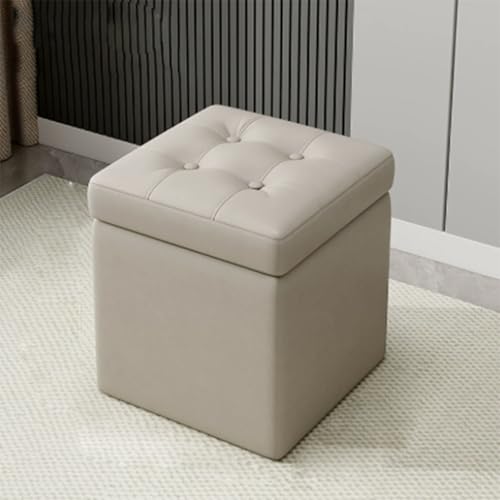 Tabouret de coiffeuse en cuir pour chambre et entrée moderne