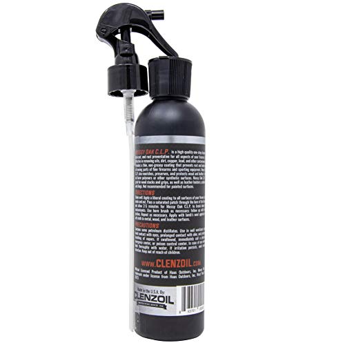 Mossy Oak Gun Oil | All-In-One | Cleaner, Lubricant, & Protectant [Clp] | One-Step Gun Cleaner And Gun Oil Lubricant | 8Oz. Bottle Of Clp Gun Cleaner And Lubricant (8 Oz. Bottle (Trigger Sprayer)) #TOP1