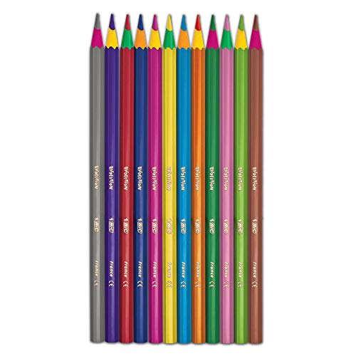 Lápis de Cor Evolution Circus BIC, 904233, 12 Cores + 2 Lápis Grafite