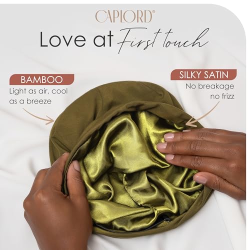 Silk Satin Bonnet Hair Cover Sleep Cap for Sleeping Beanie Hat Adjustable Stay On Headwear Lined Natural Nurse Cap for Women