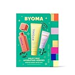 BYOMA Milky Way Hydrating Heroes (3-Piece Kit) – 30ml Milky Toner, 60ml Milky Moisture Cleanser, 15ml Moisturizing Rich Cream | Protects & Maintains Skin Barrier