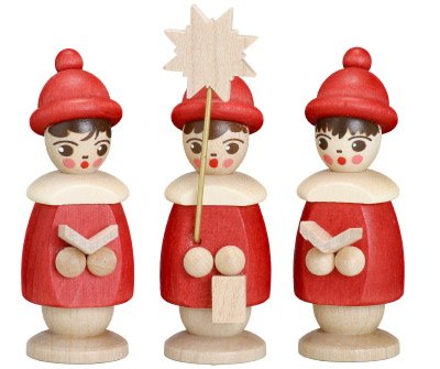 Chiffres de Carolers de Seiffen le cadeau traditionnel en bois pour les fêtes